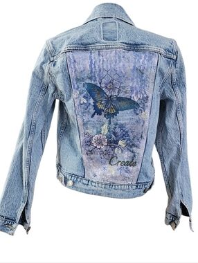 Unique Mixed Media Jean Jacket - Gap Brand
